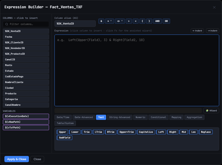 Expression Builder