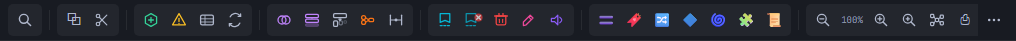 Toolbar de Nodos y Diseño